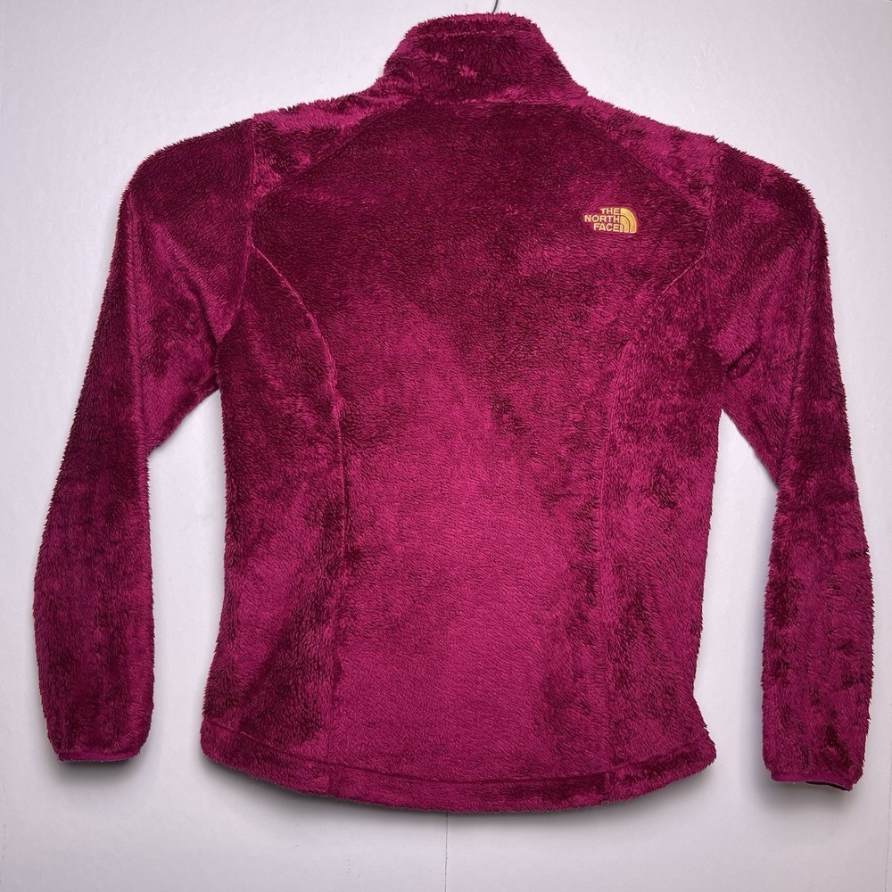 The North Face Women's Small Pink Magenta Orange Osito Jacket Fleece Full Zip - Picture 3 of 11